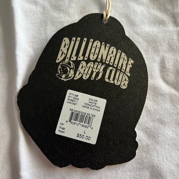 Billionaire Boys Club Mansions SS Tee White Men’s L – Graphic Astronaut Logo NWT - Picture 10 of 10